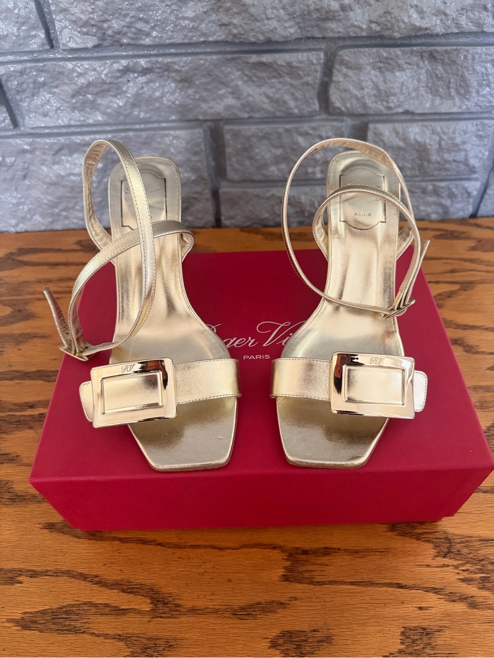 Belle Vivier Ankle Sandals